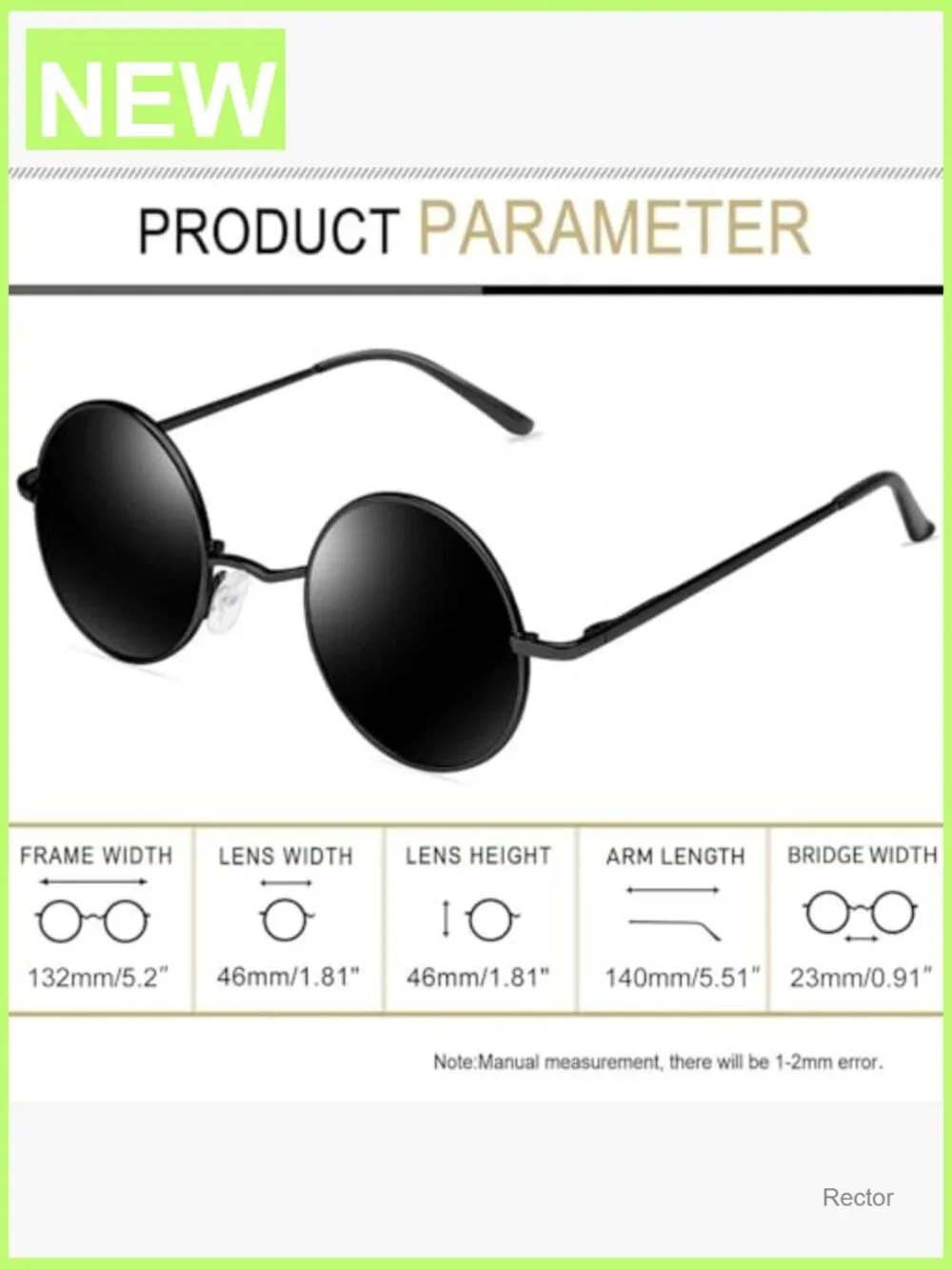 Small Round Sunglasses Hippie Circle UV400 Polarized